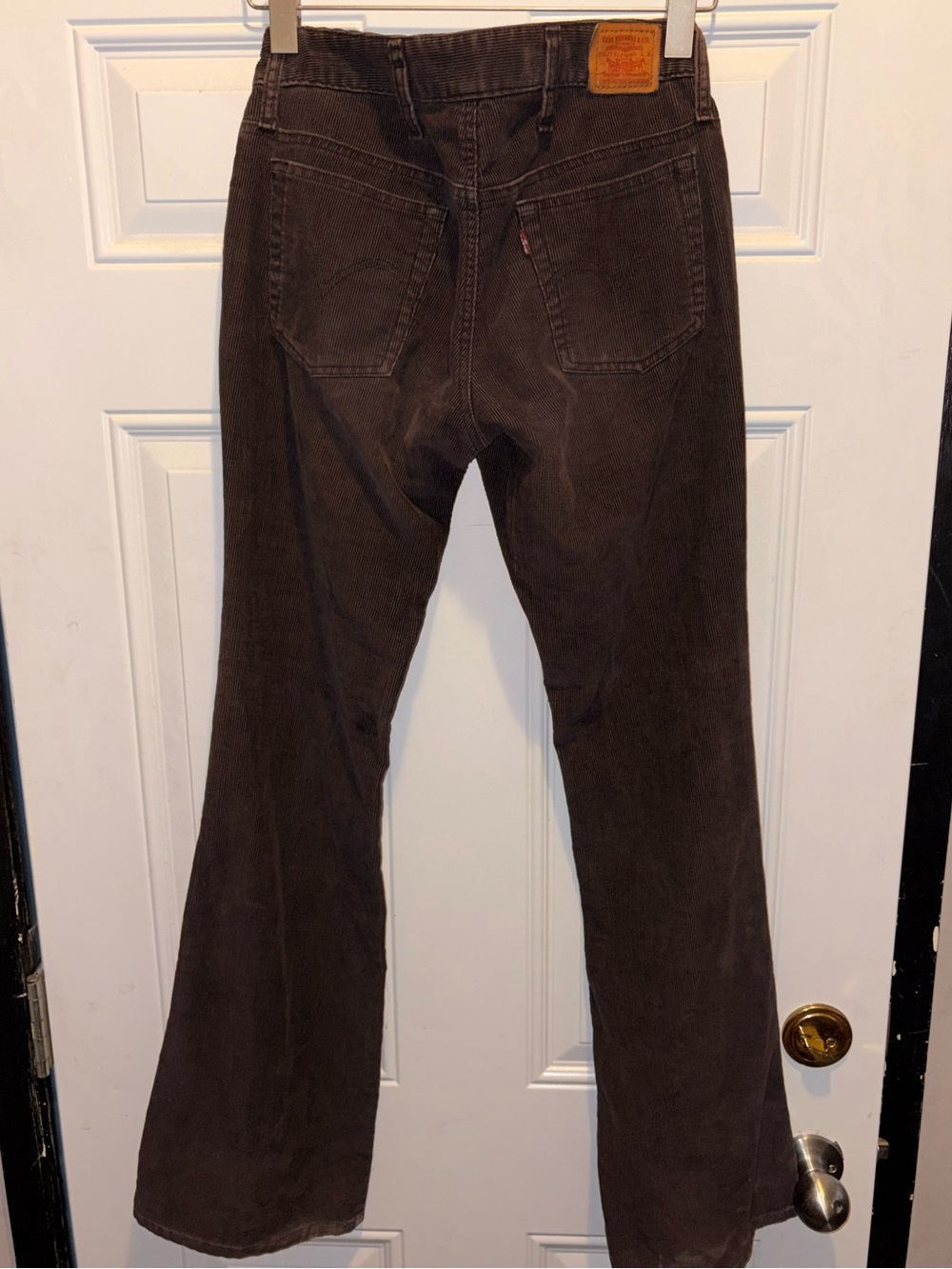 Levi's Dark Brown Superlow Bootcut Jeans - Picture 2 of 3